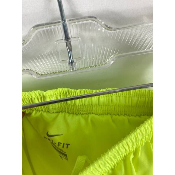 Nike Dri Fit Bright Yellow Lined Athletic Shorts Size Small - Picture 3 of 4
